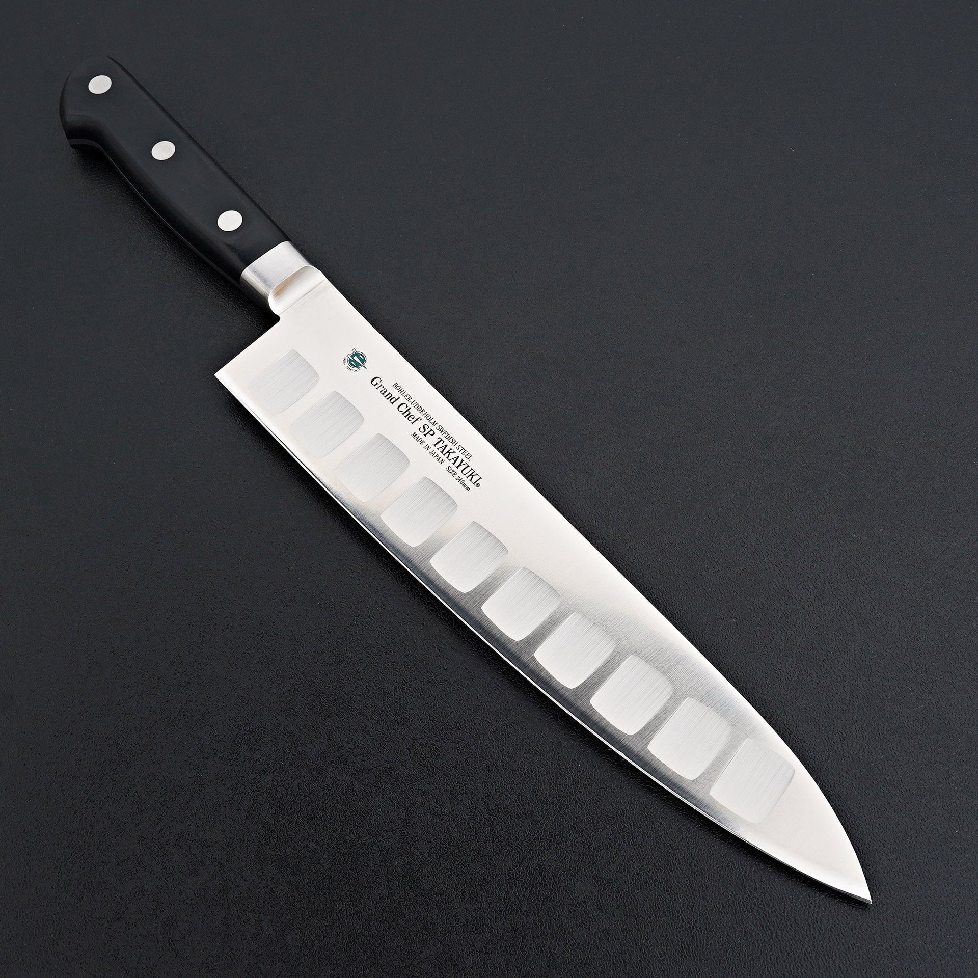 Sakai Takayuki Grand Chef SP Swedish N690 Steel Gyuto - professional Western-handle chef knife