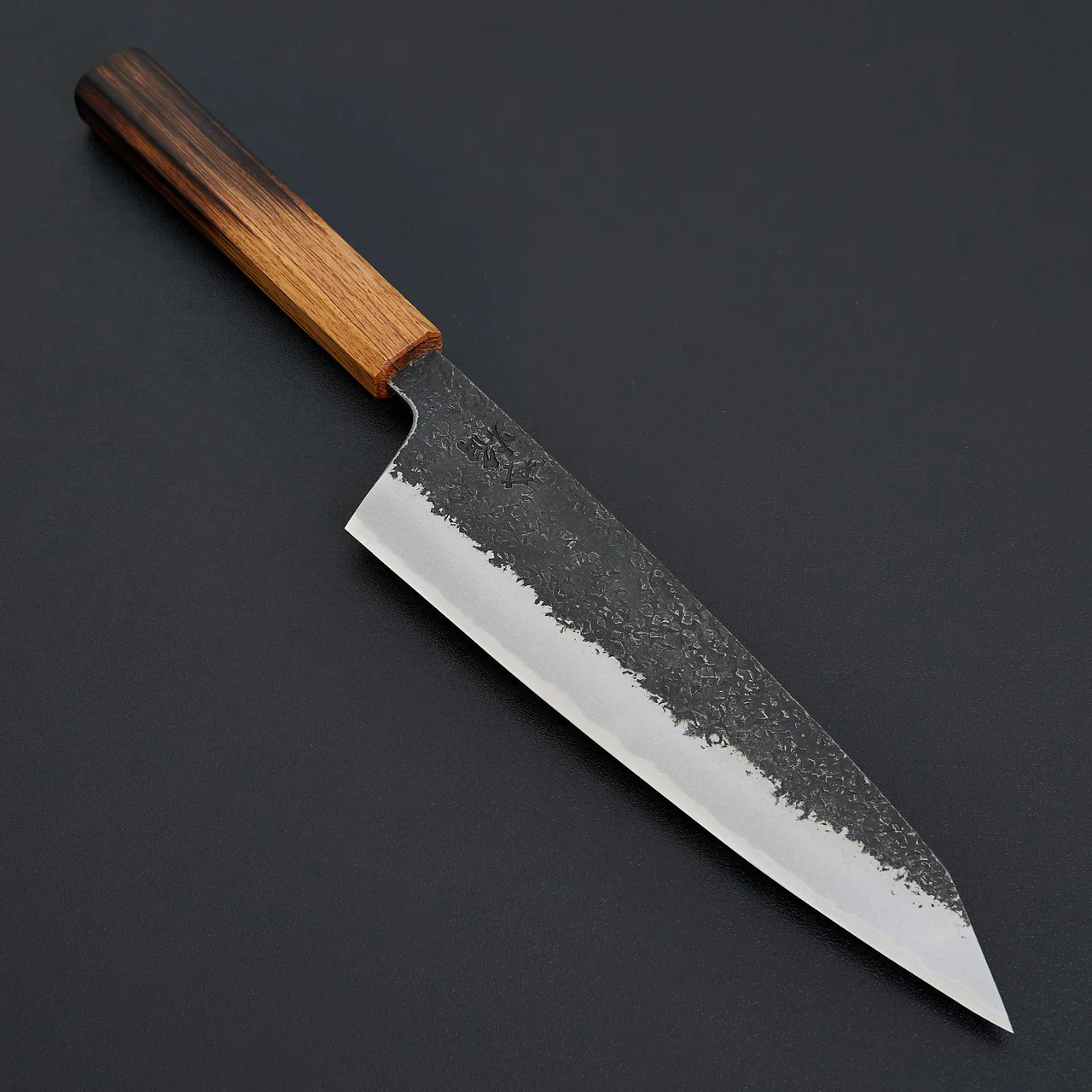 Sakai Takayuki Homura Guren Aogami #2 Kurouchi Gyuto - hand-forged blue steel chef knife by Itsuo Doi