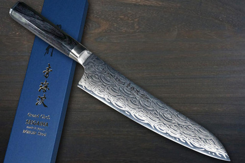 Sakai Takayuki SEIGAIHA Grand Chef Damascus Gyuto - wave-pattern VG10 Japanese chef knife